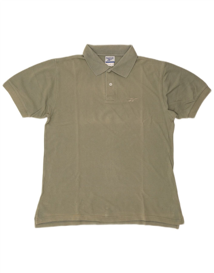 Polo Reebok Hombre Algodón Caqui Medio