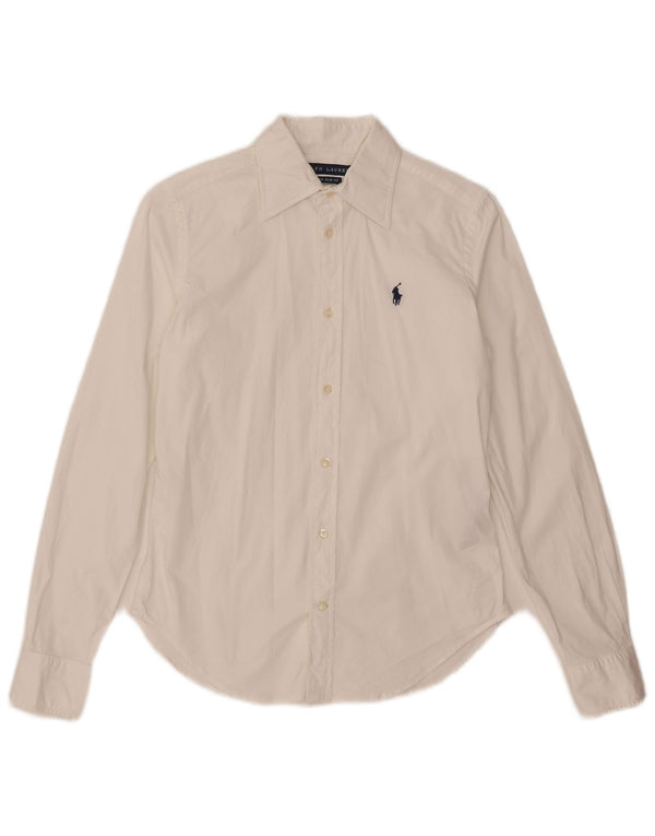 Ralph Lauren Camisa extra slim fit para hombre US 4 Small White Cotton