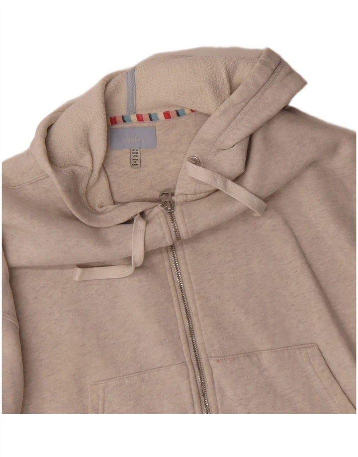 Joules Suéter con capucha y cremallera extragrande para mujer UK 10 Small Beige Poliéster