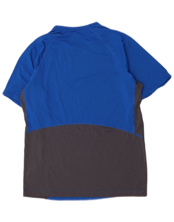 Camiseta Columbia Omni-Freeze Zero para hombre, parte superior pequeña, color azul, poliéster