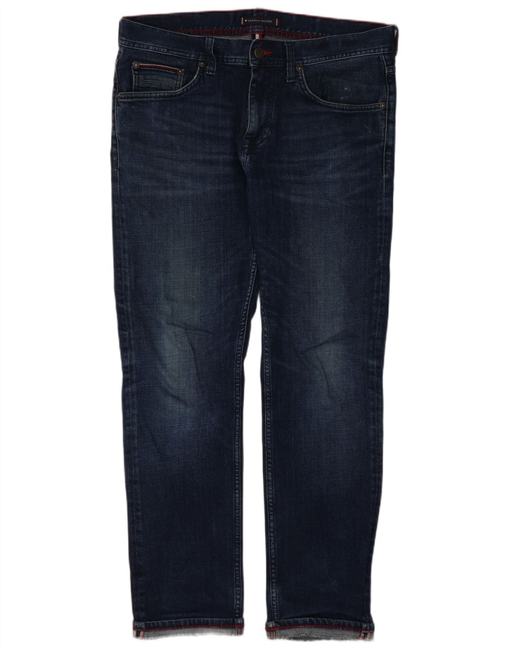 Vaqueros Tommy Hilfiger Bleecker Slim para mujer W13 L28 Algodón azul