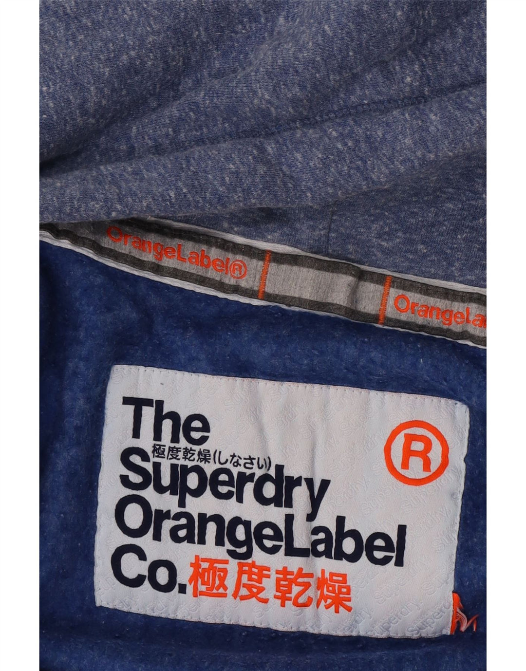 Superdry Suéter con capucha y cremallera para mujer Reino Unido 44 Medio azul moteado