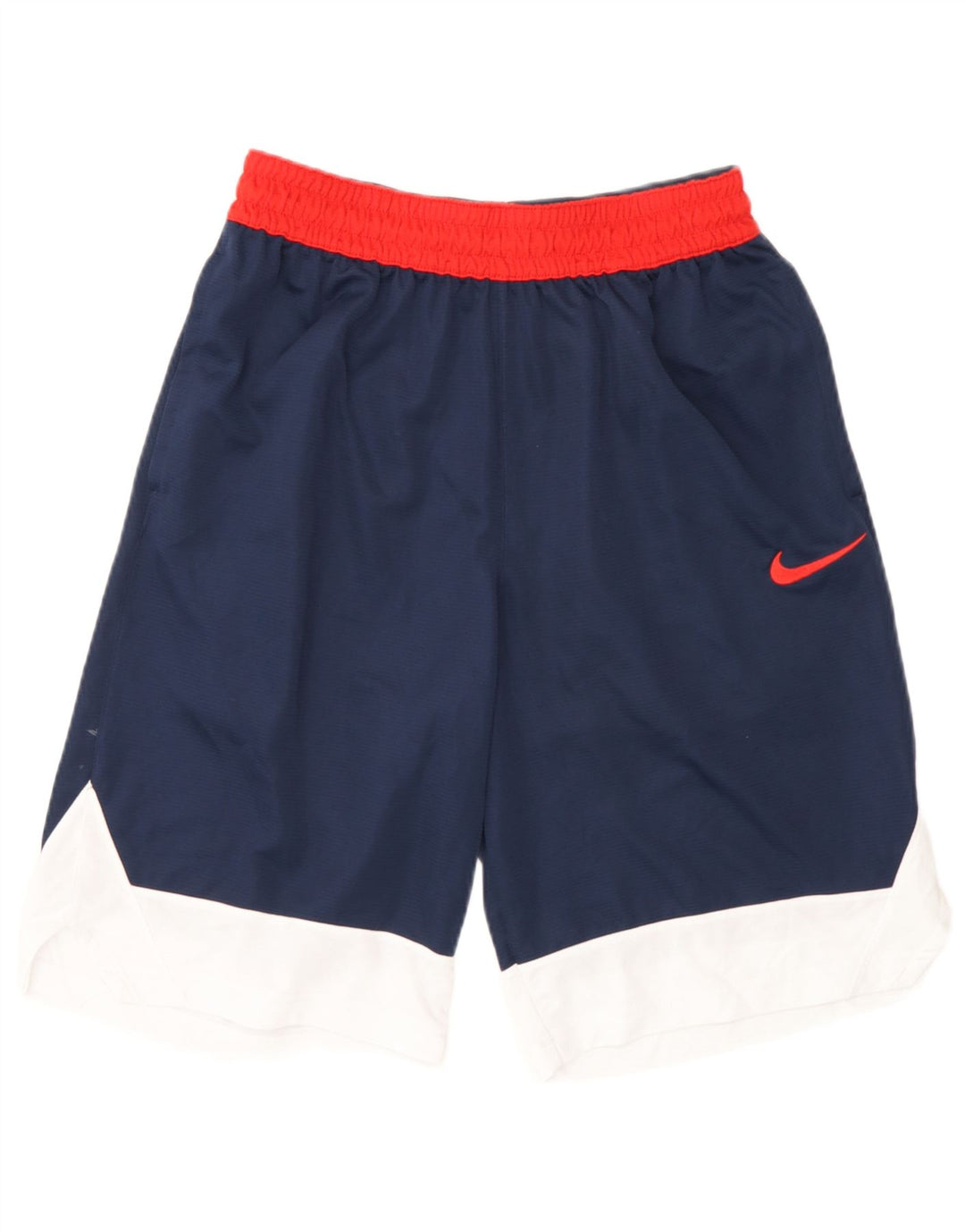 Nike - Pantalones cortos deportivos Dri Fit para hombre (talla pequeña), color azul marino, poliéster