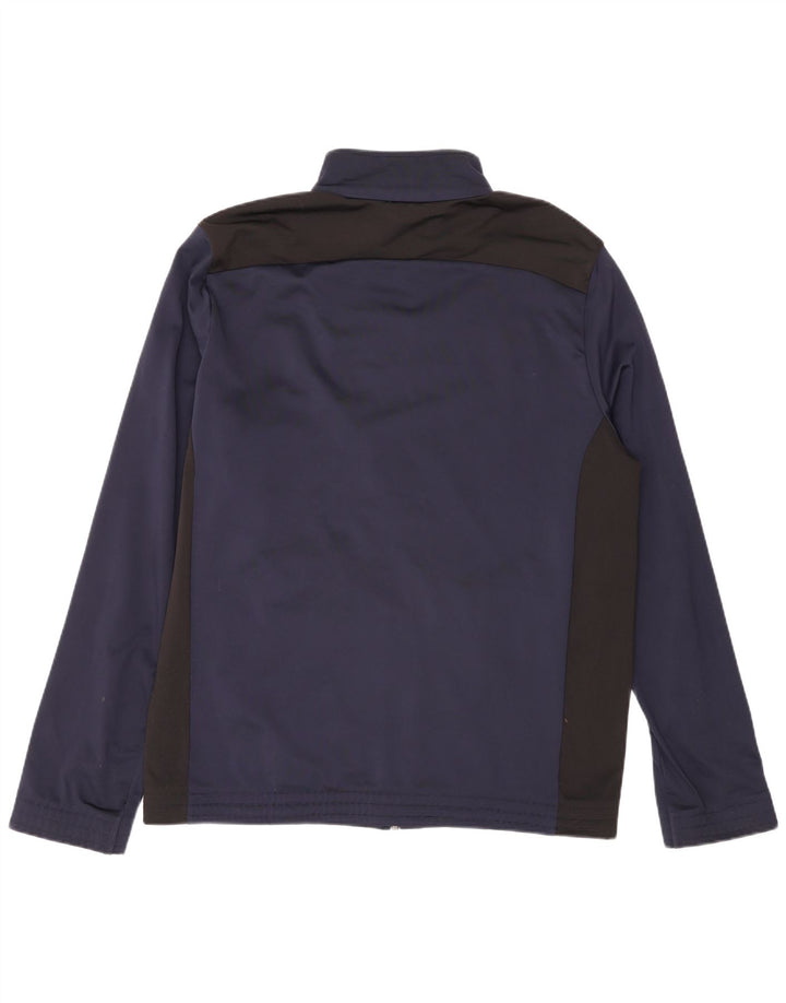 Puma Hombre Chándal Top Chaqueta Medium Azul Marino Colorblock Deportes