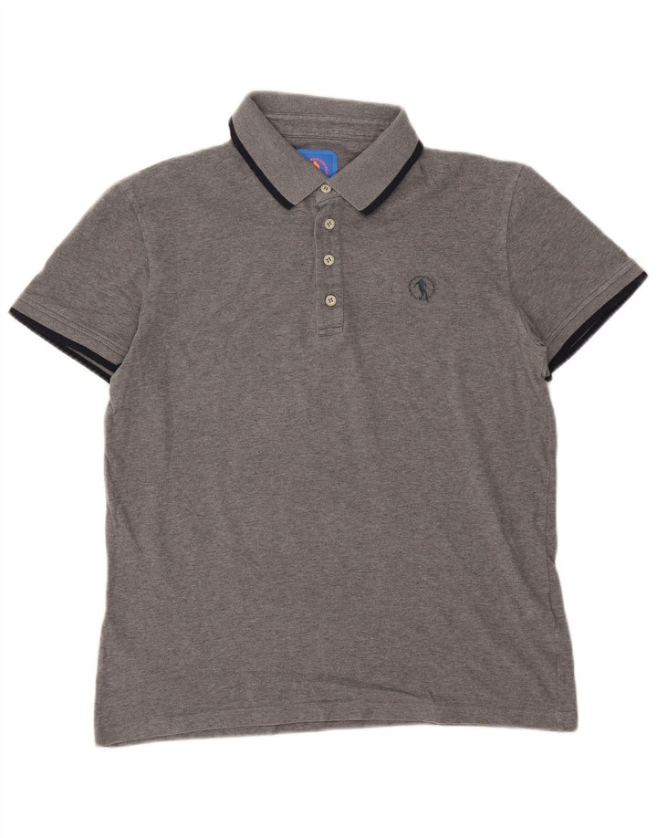 Bikkembergs Polo Hombre Grande Gris Algodón