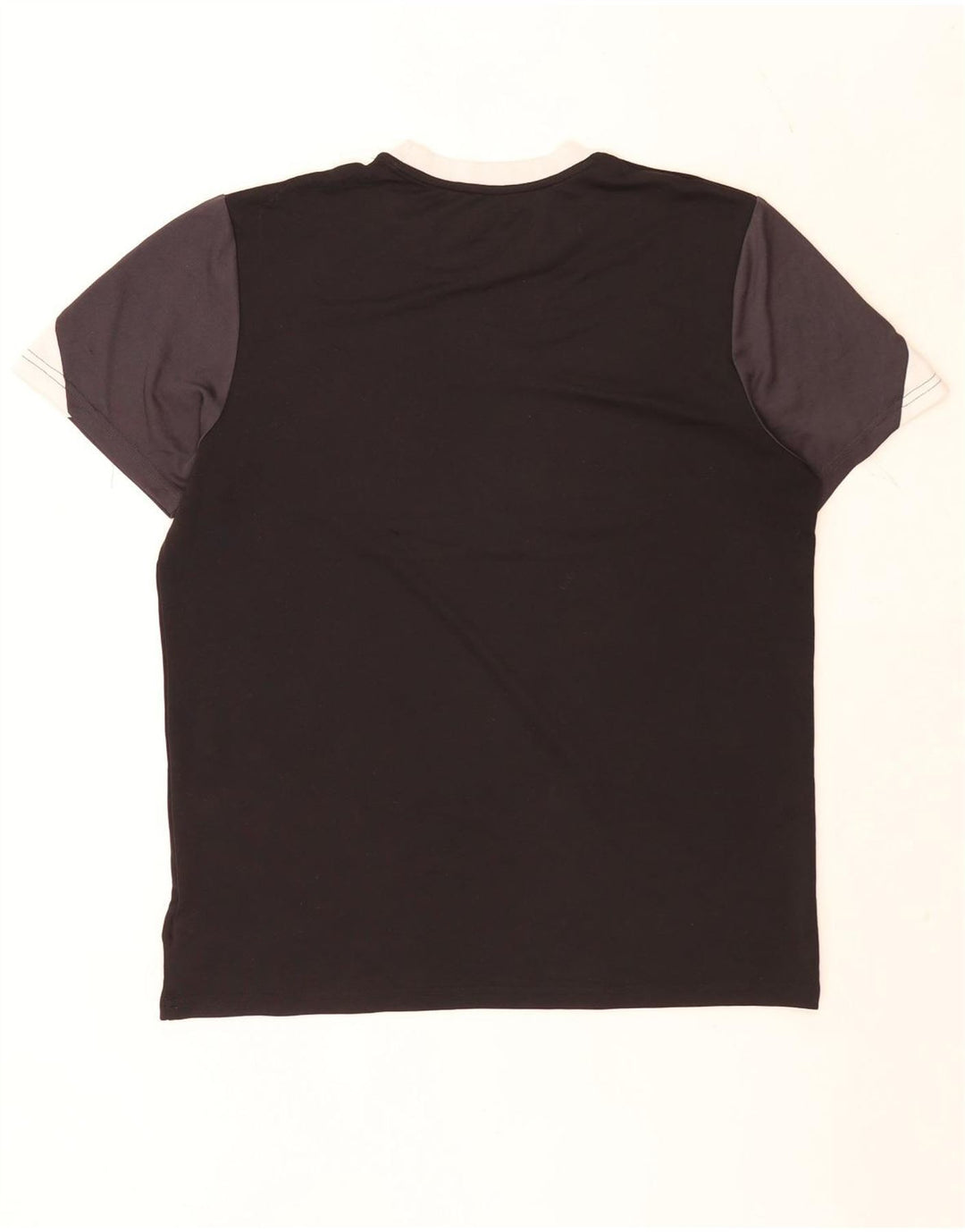 Umbro Camiseta para hombre Top Large Negro Colorblock Poliéster