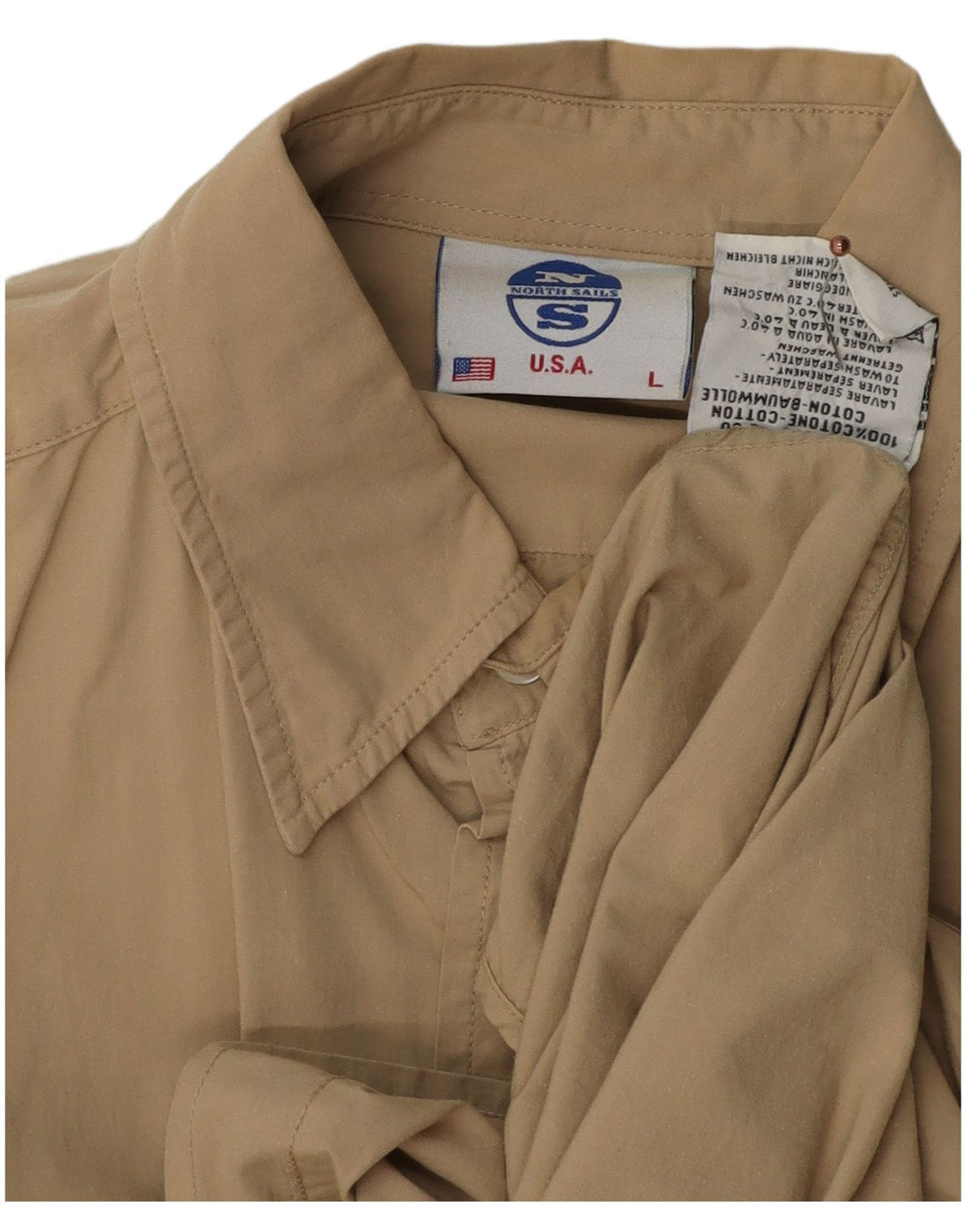 Camisa North Sails Hombre Grande Algodón Beige