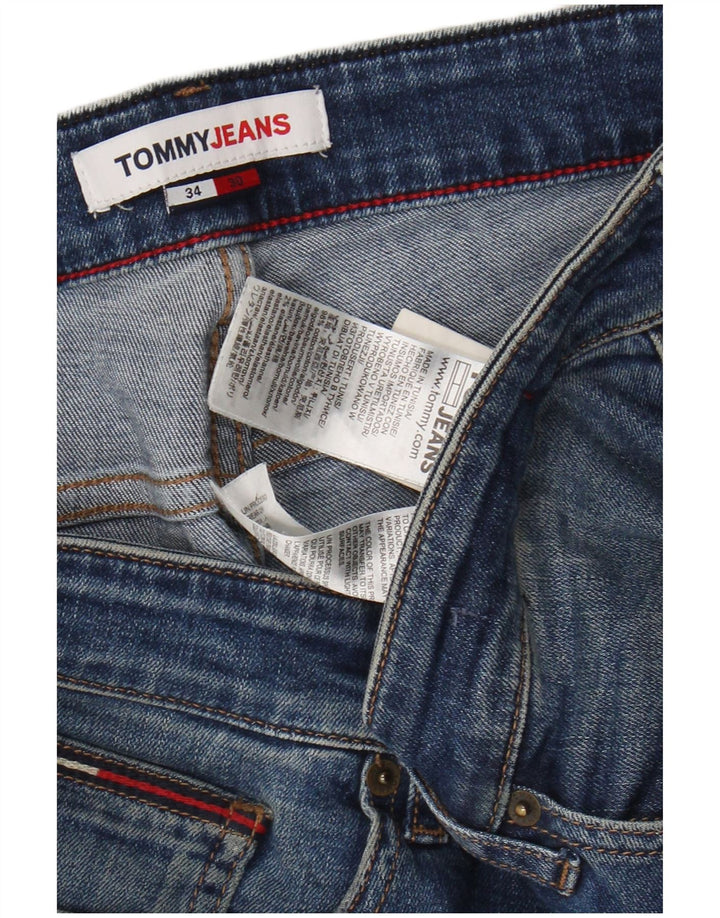 TOMMY HILFIGER Vaqueros ajustados para hombre W34 L27 Algodón azul