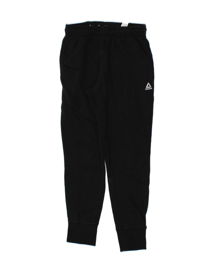 REEBOK Mens Tracksuit Trousers Joggers Small Black Cotton Vintage Reebok and Second-Hand Reebok from Messina Hembry 