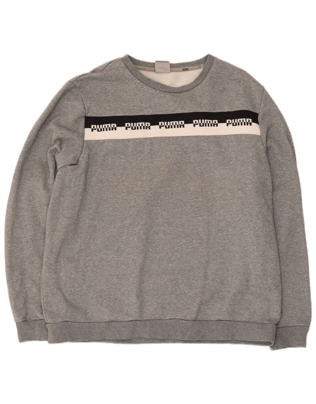 Sudadera Puma Hombre Jumper XL Algodón Moteado Gris