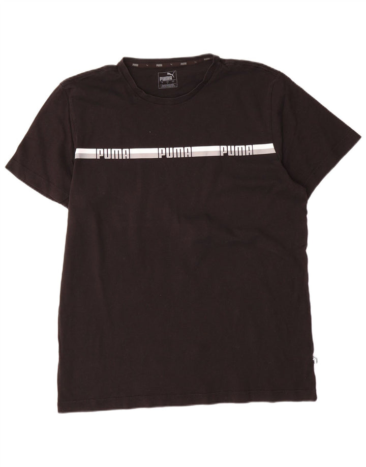 Puma - Camiseta gráfica para hombre, talla grande, color negro
