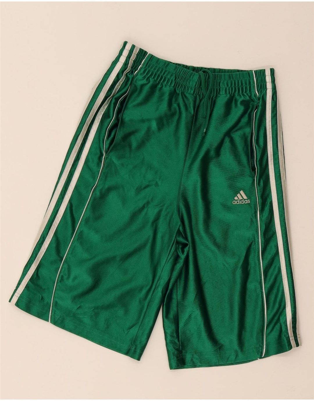 Adidas Pantalón Corto Deportivo Niño 10-11 Años Verde Medio Poliéster