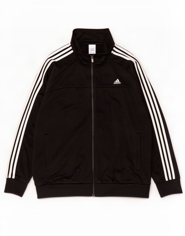 Adidas Hombre Regular Fit Chándal Top Chaqueta XL Poliéster Negro