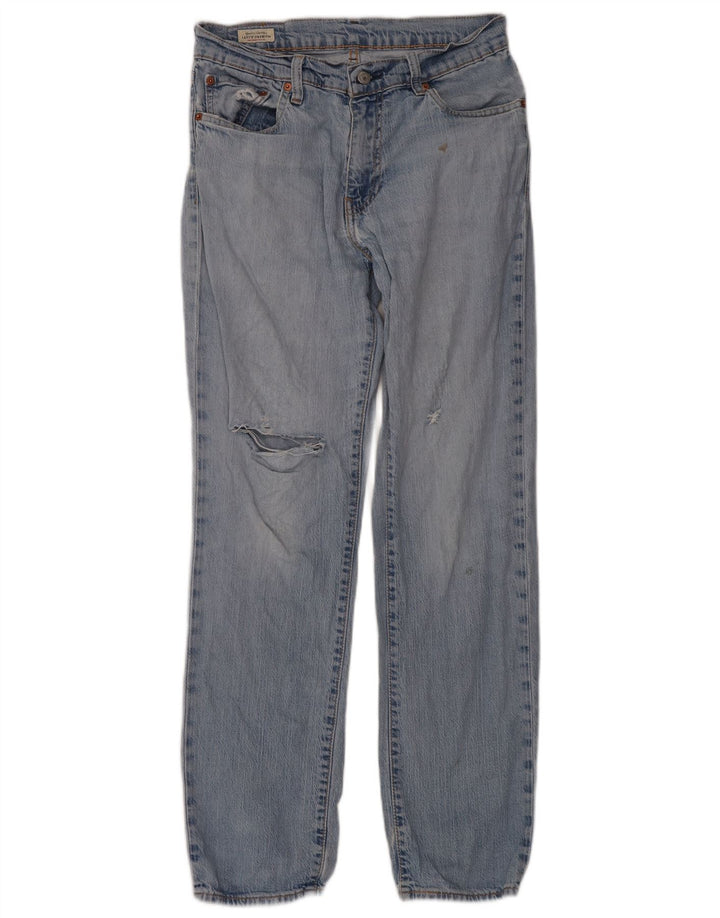 Vaqueros rectos desgastados para hombre Levi's W32 L32 Algodón azul