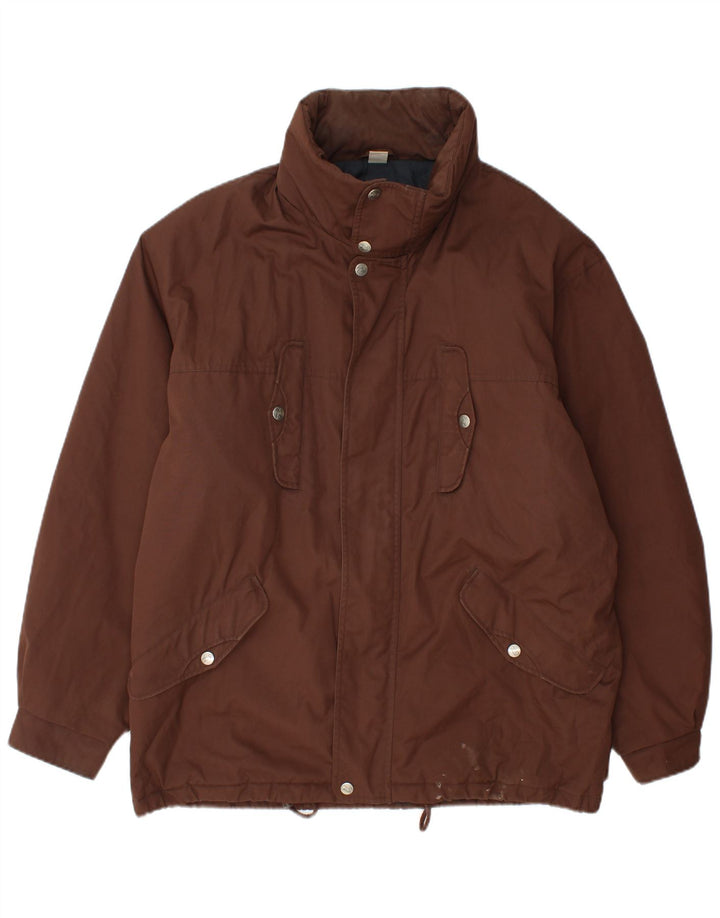 FILA Chaqueta utilitaria con capucha Magic Line para hombre IT 50 Poliéster marrón grande