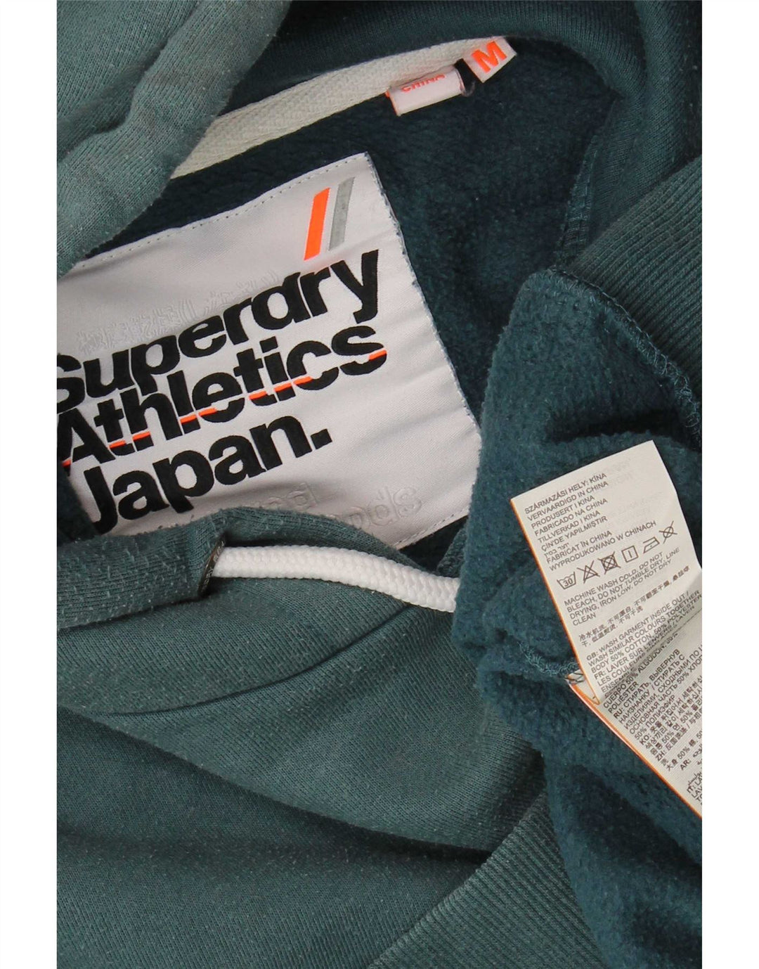 Superdry Hombre Sudadera Con Capucha Jersey De Algodón Verde Medio