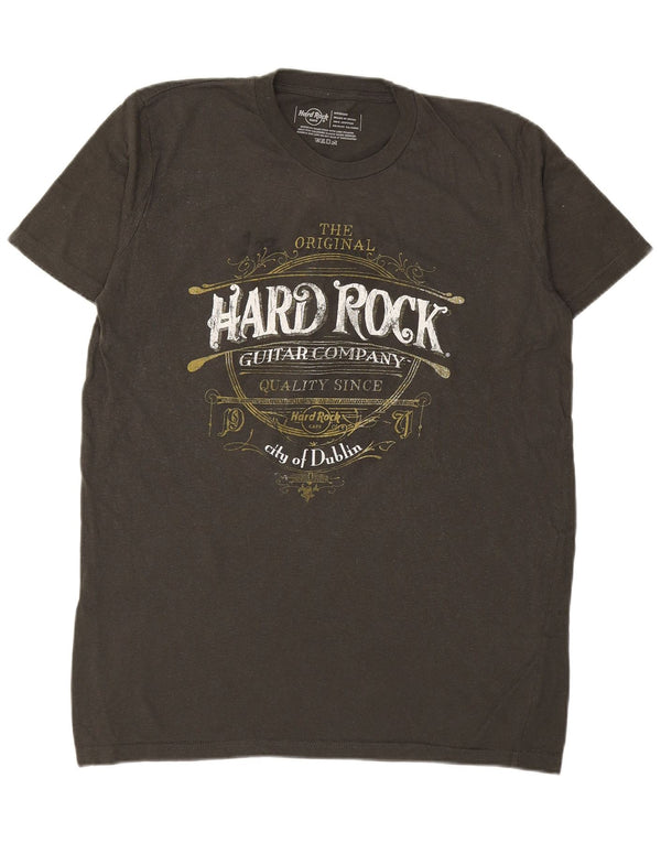 HARD ROCK CAFE Camiseta gráfica City Of Dublin para hombre Top Algodón caqui mediano