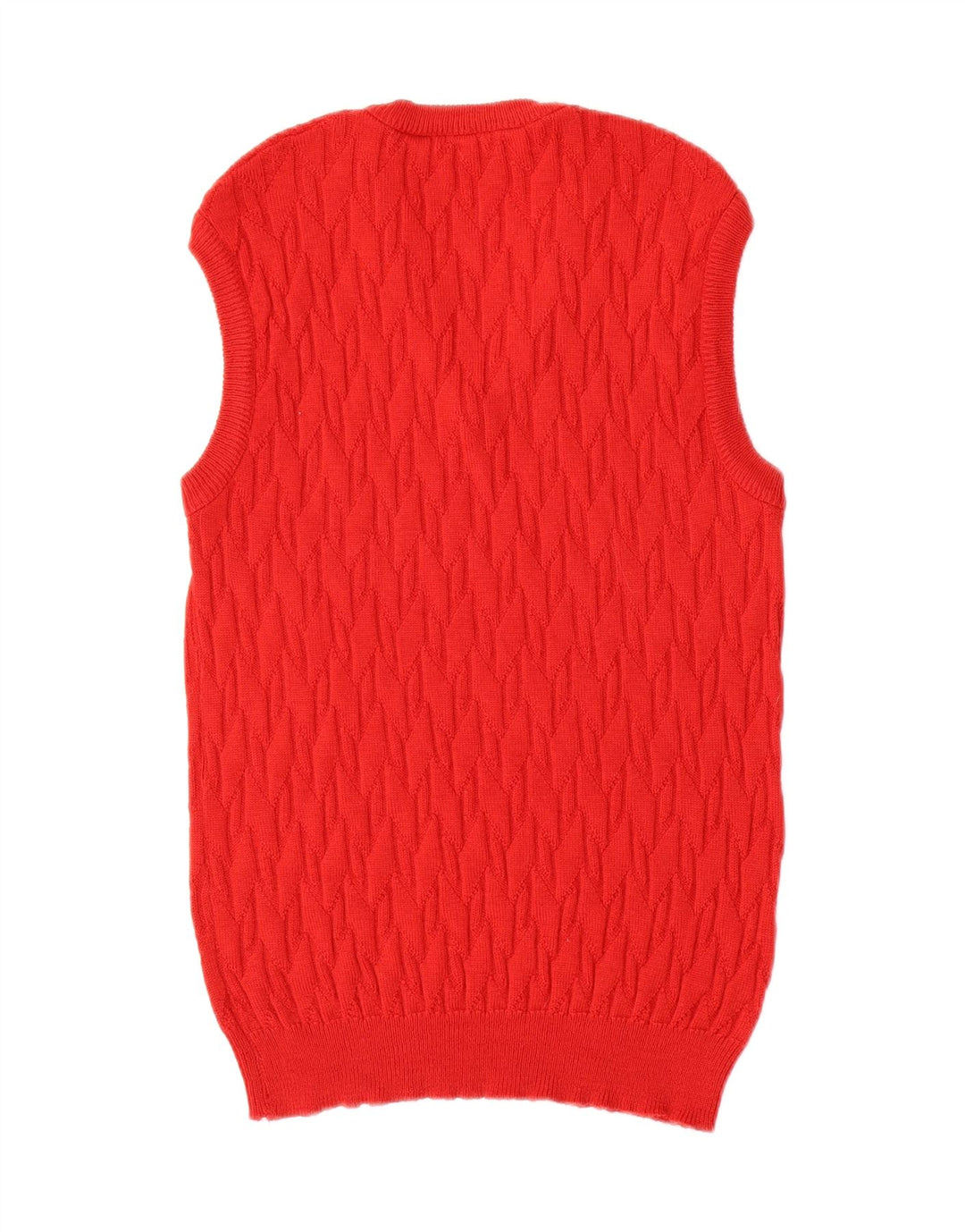 Vintage hombres chaleco tanque top pequeña lana roja