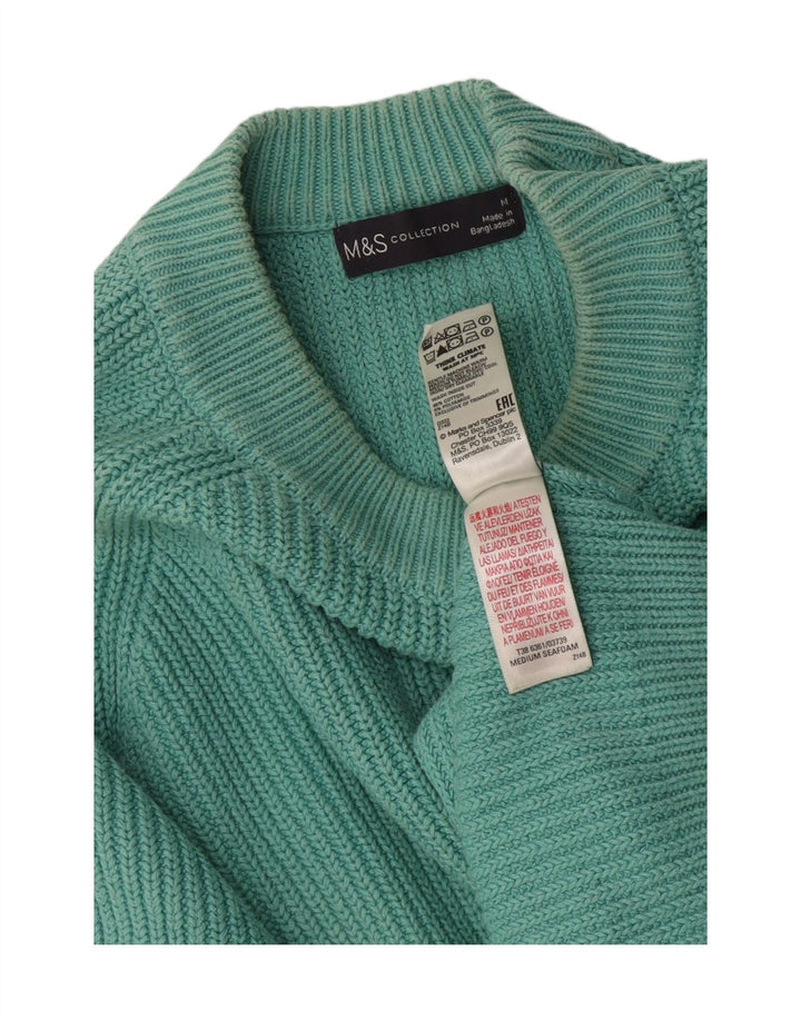 Marks & Spencer - Jersey de cuello redondo para mujer, talla 40, color turquesa mediano