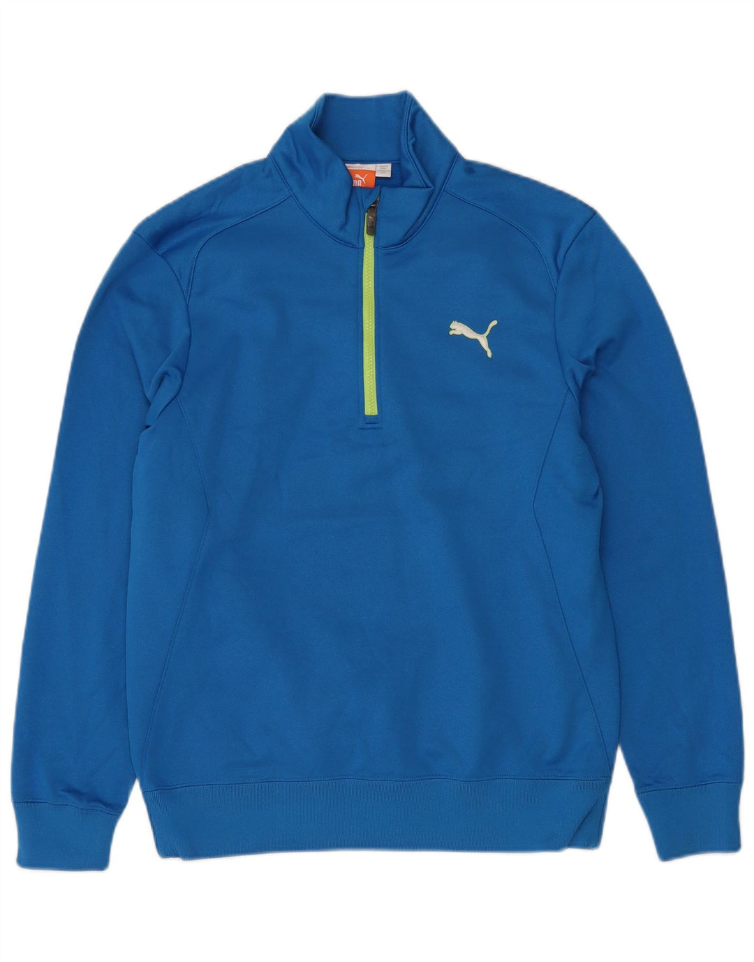 PUMA Jersey con cuello y cremallera para hombre Poliéster azul medio