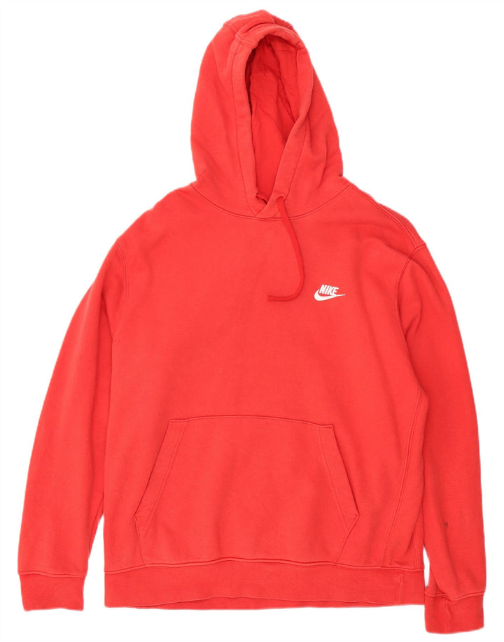 Nike - Sudadera con capucha para hombre, talla grande, color rojo, algodón