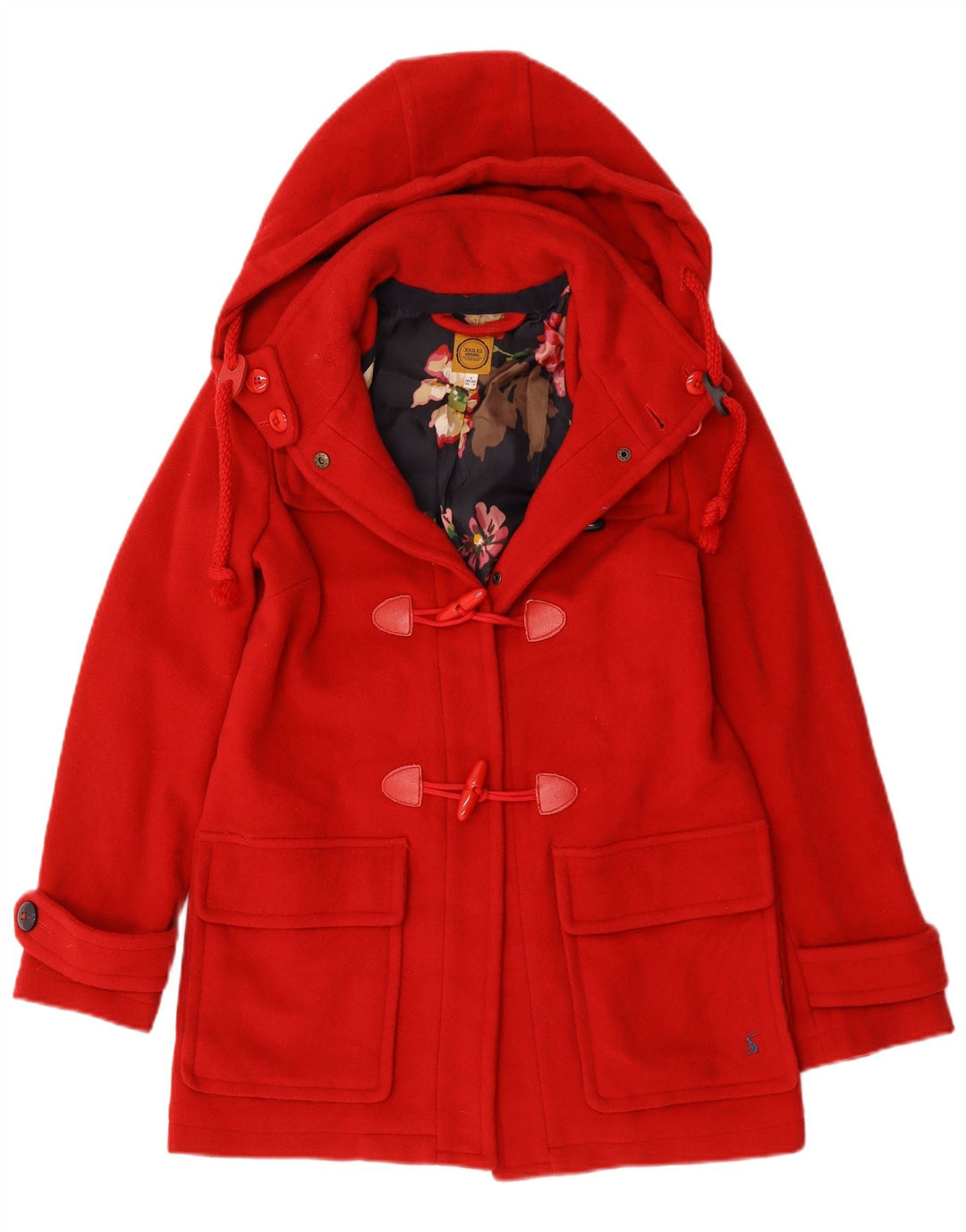 Trenca extragrande con capucha para mujer Joules UK 6 XS Lana roja