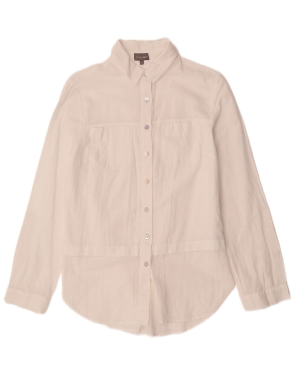 PHASE EIGHT Camisa de Mujer UK 8 Small Algodón Blanco