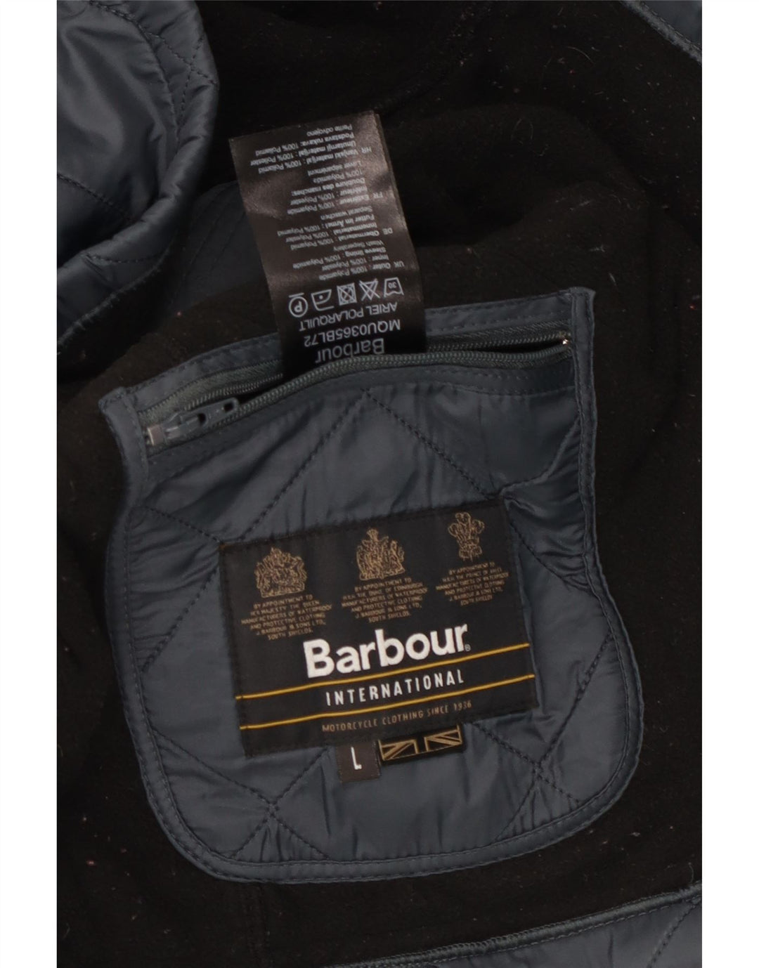 BARBOUR Chaqueta acolchada para hombre UK 40 Large Poliamida azul marino