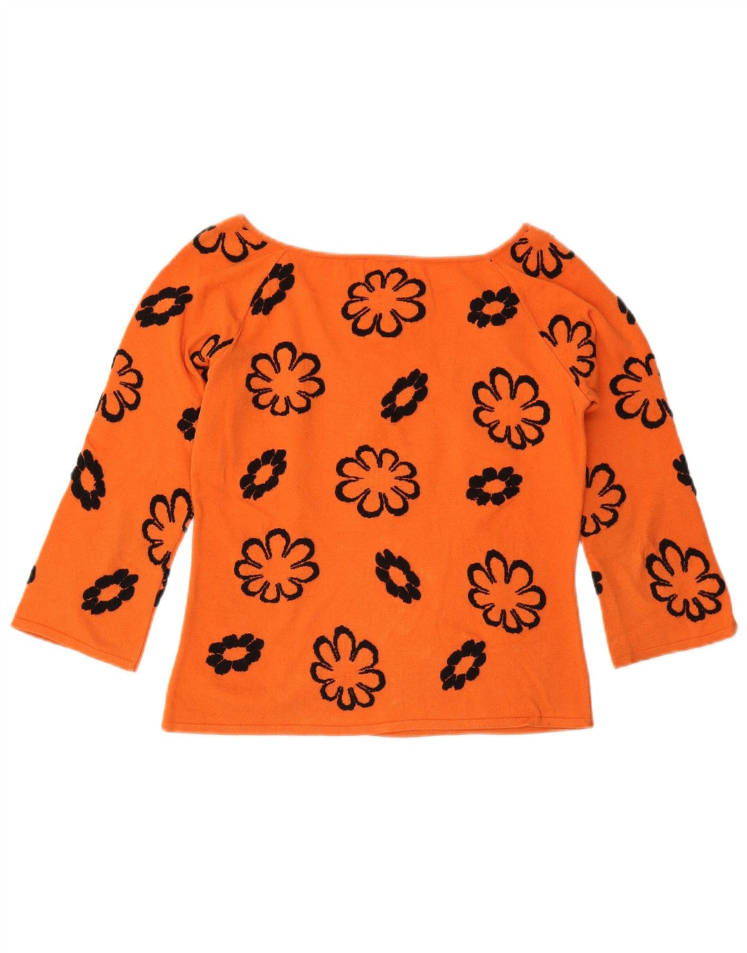 ICEBERG Top extragrande para mujer manga 3/4 IT 44 Viscosa floral naranja medio