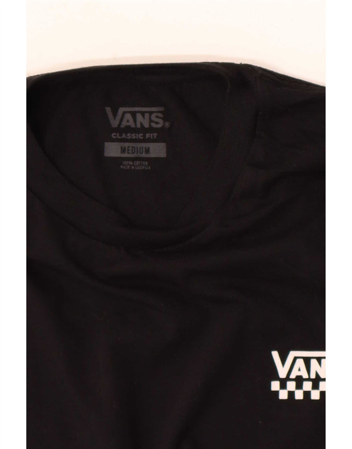 Camiseta Vans Classic Fit para hombre, talla mediana, algodón negro