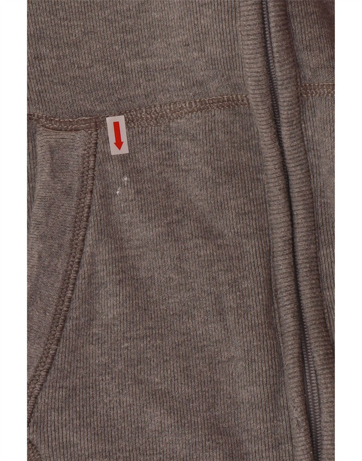 ABERCROMBIE & FITCH Chaqueta superior de chándal con gráfico para mujer UK 40 Grande Gris