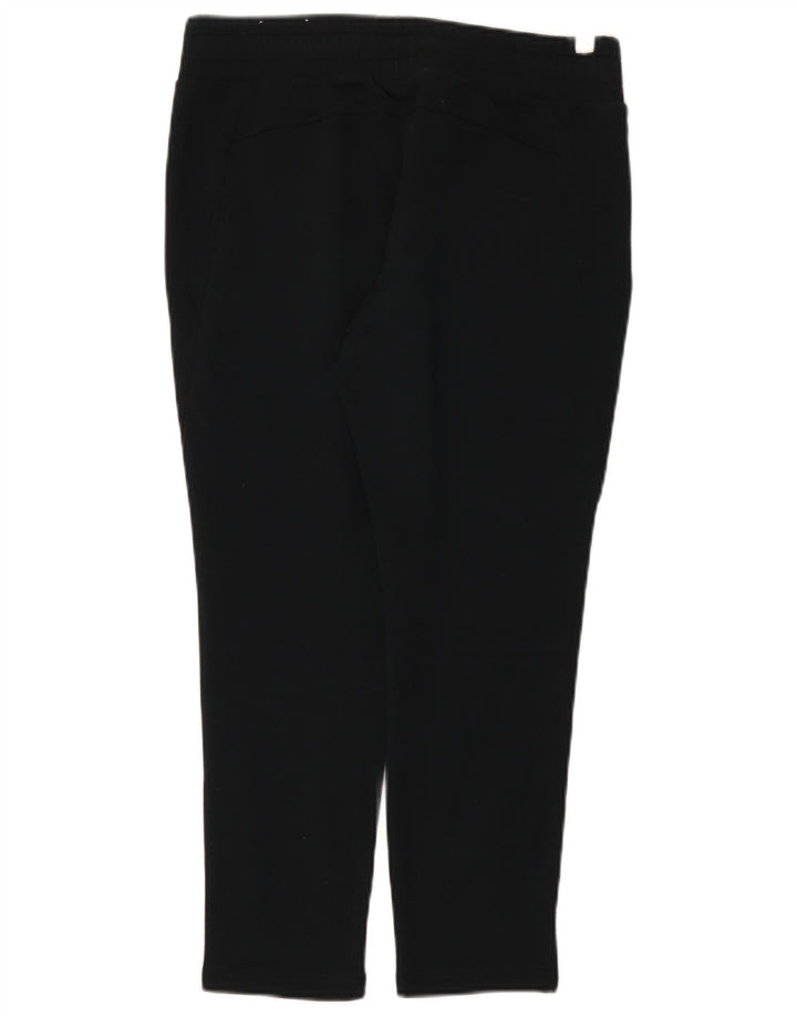 Puma Mujer Crop Graphic Leggings UK 12 Mediano Algodón Negro