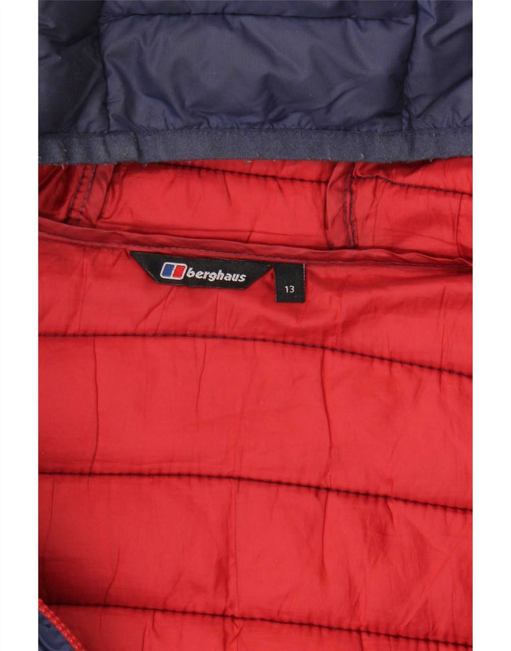 Berghaus Chaqueta acolchada con capucha para niño 12-13 años azul marino