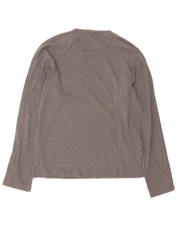 Champion Top Gráfico De Manga Larga De Algodón Gris Medio Para Hombre