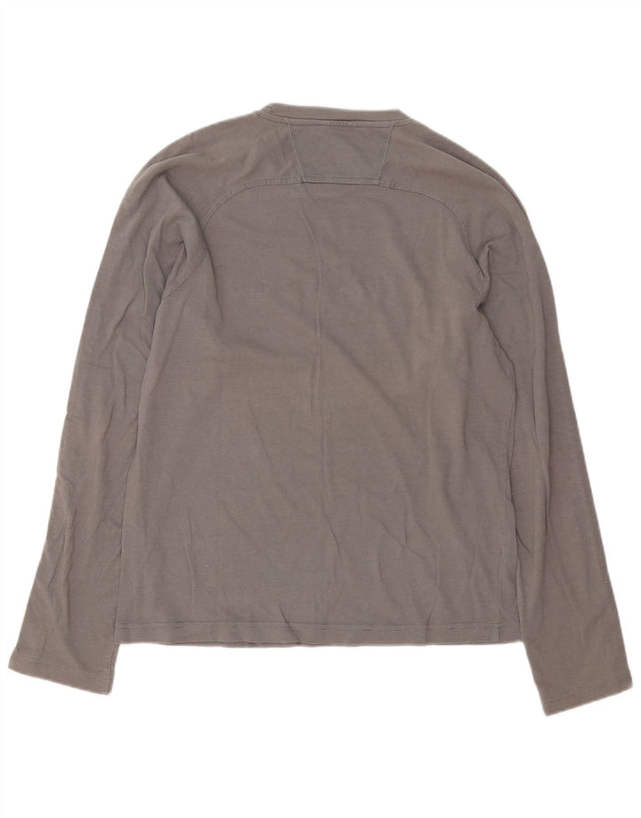Champion Top Gráfico De Manga Larga De Algodón Gris Medio Para Hombre