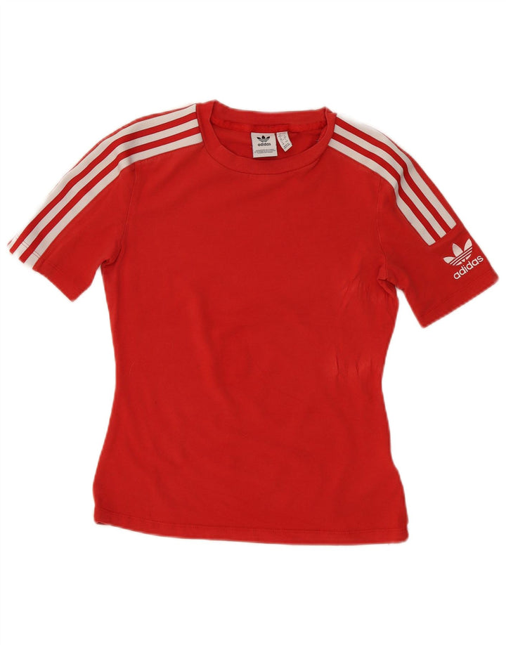 Adidas Camiseta para mujer Top UK 12 Medium Red Cotton