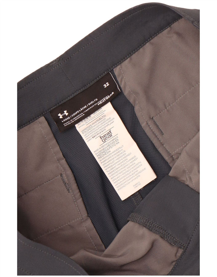 Under Armour Pantalones cortos casuales Heat Gear para hombre W32 Poliéster gris medio