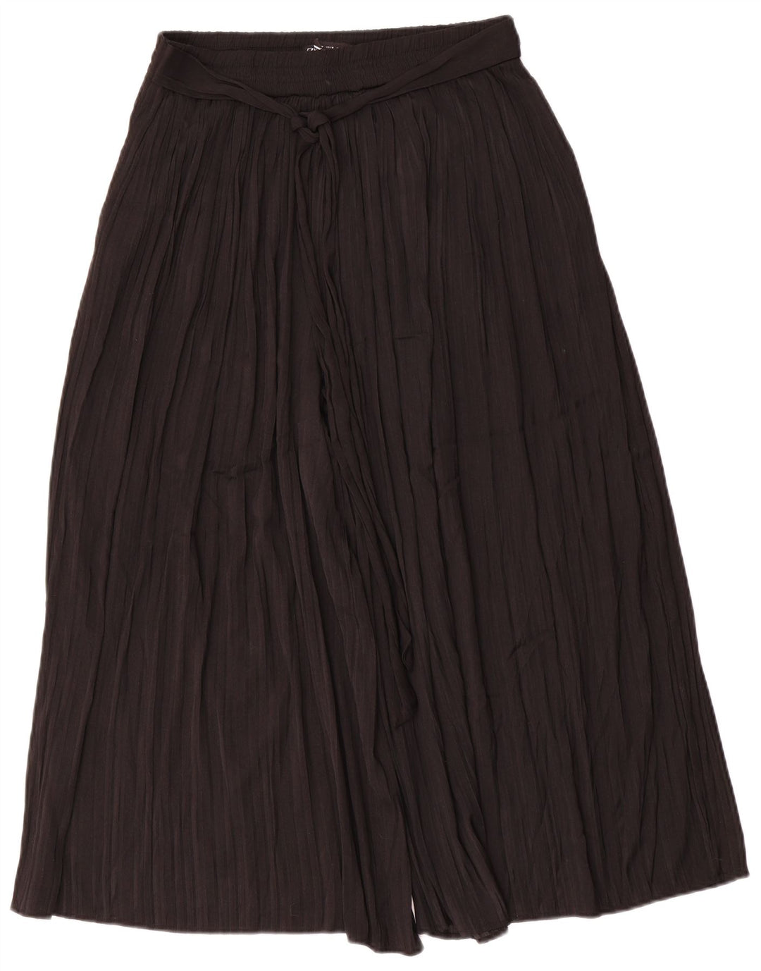 Zara Mujer Cullotes Capri Pantalón Mediano W30 L22 Negro Poliéster