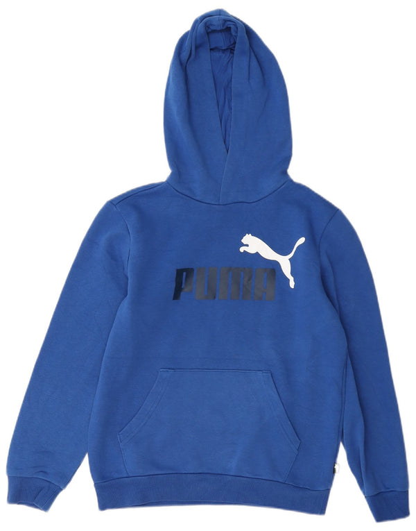 Puma Boys Graphic Sudadera con capucha Jumper 11-12 años Azul Algodón
