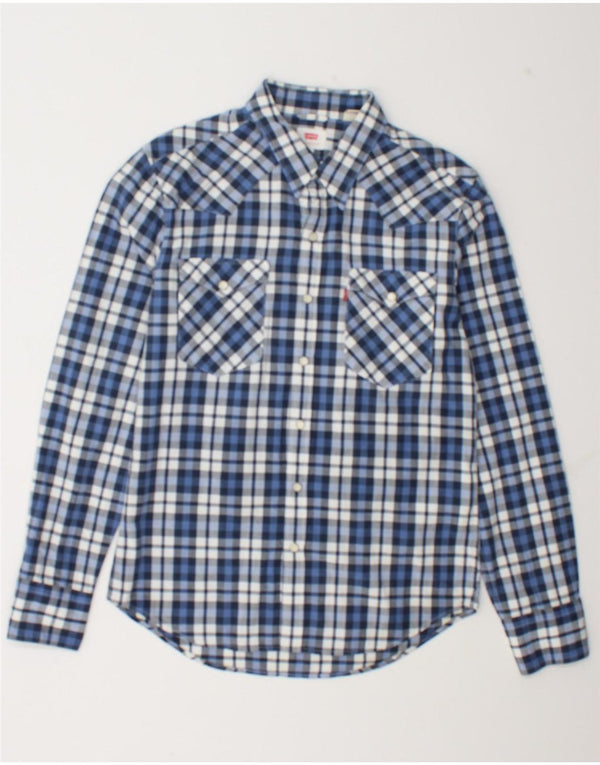 Camisa Levi's Hombre Small Blue Check Cotton