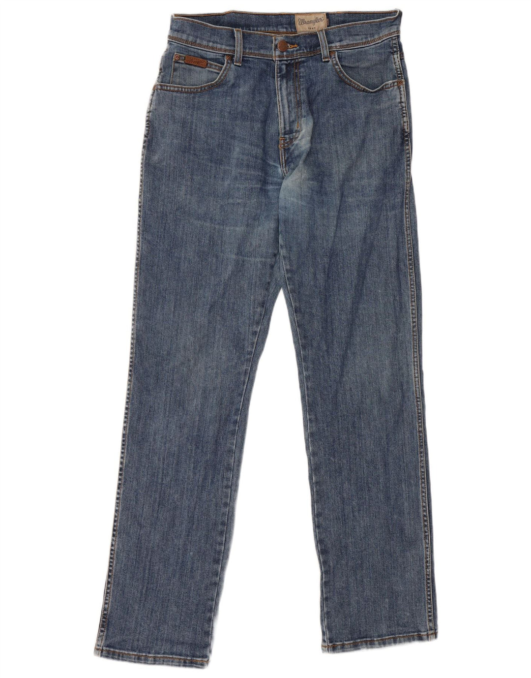 Wrangler Vaqueros rectos elásticos Texas para hombre W31 L32 Algodón azul