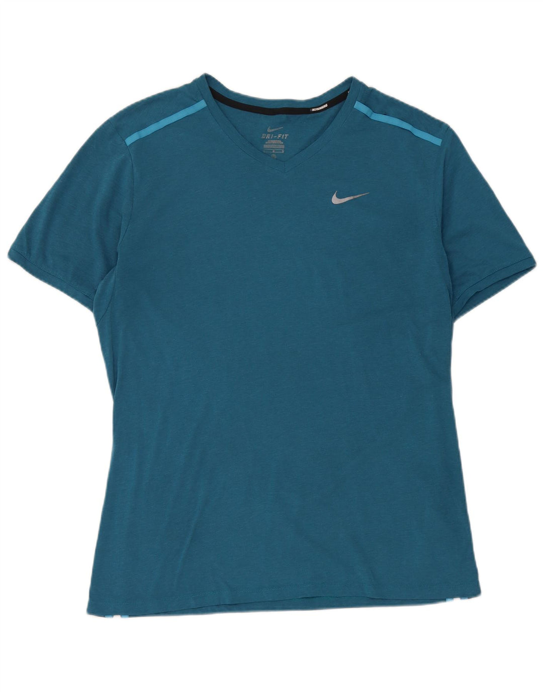 Nike - Camiseta Dri Fit para hombre, talla grande, poliéster azul