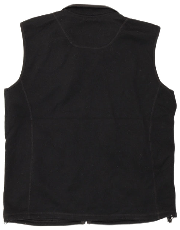 Marks & Spencer Chaleco polar para hombre UK 42 XL Poliéster negro