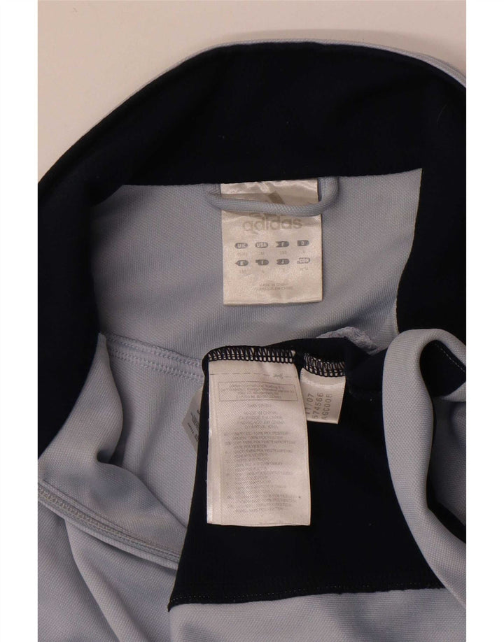 Adidas - Chaqueta de chándal para hombre, talla 40/42, color gris medio, poliéster