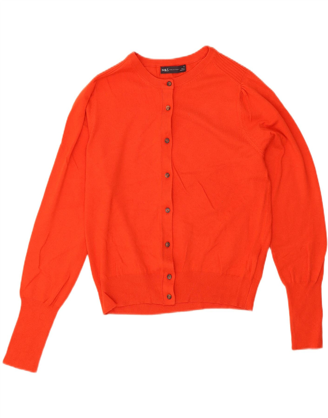 Marks & Spencer - Cárdigan para mujer, talla 40, viscosa naranja mediana