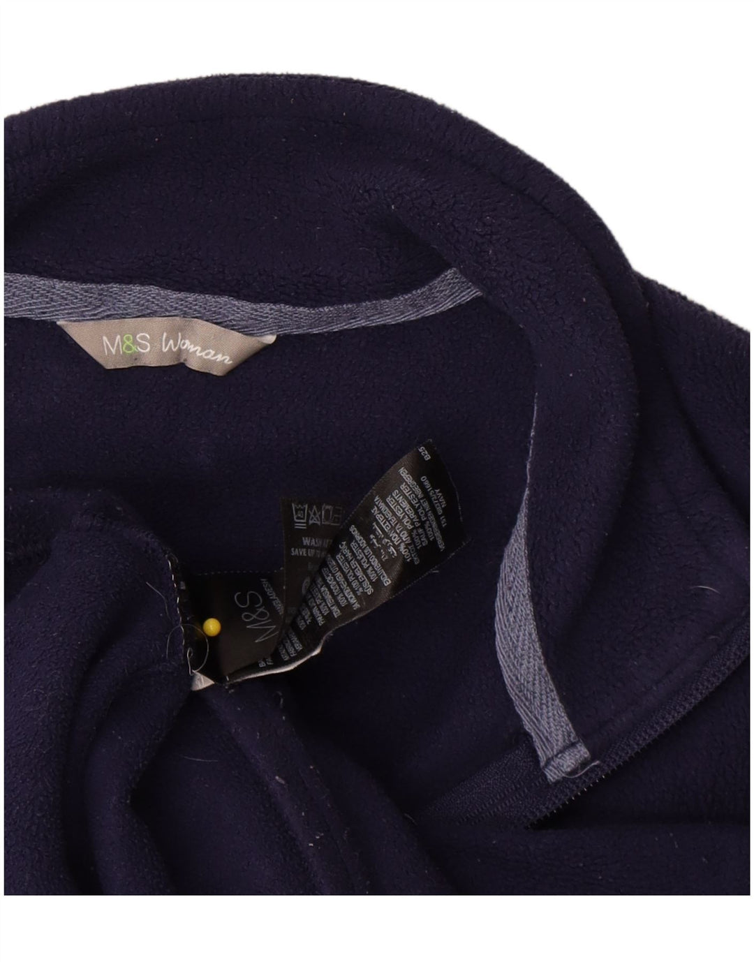 Marks & Spencer Chaleco polar para mujer UK 40 XL Poliéster azul marino