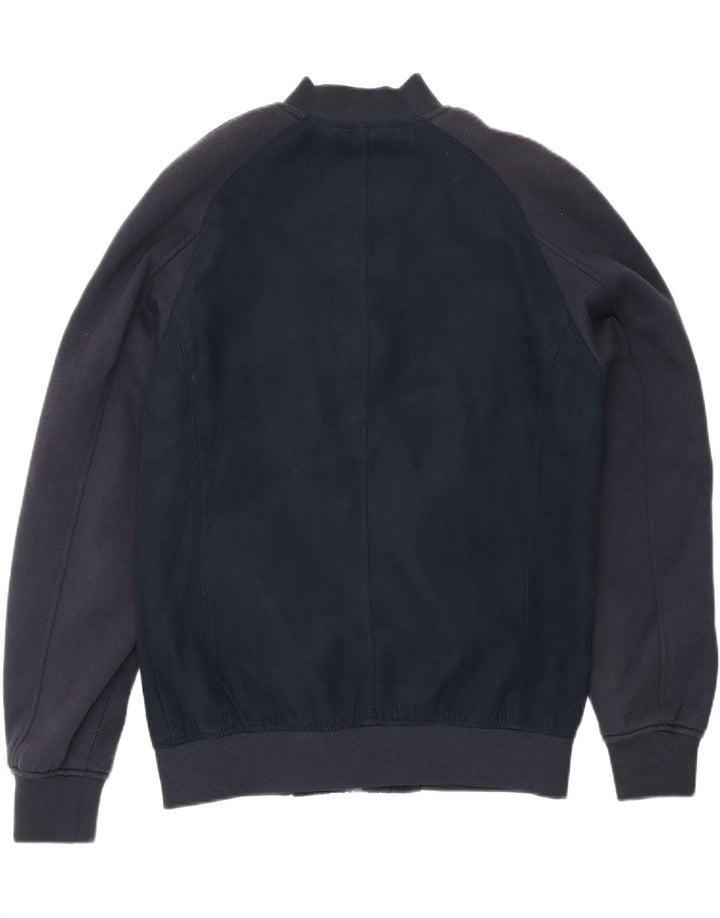 Zara Mens Bomber Jacket UK 40 Grande Azul Marino