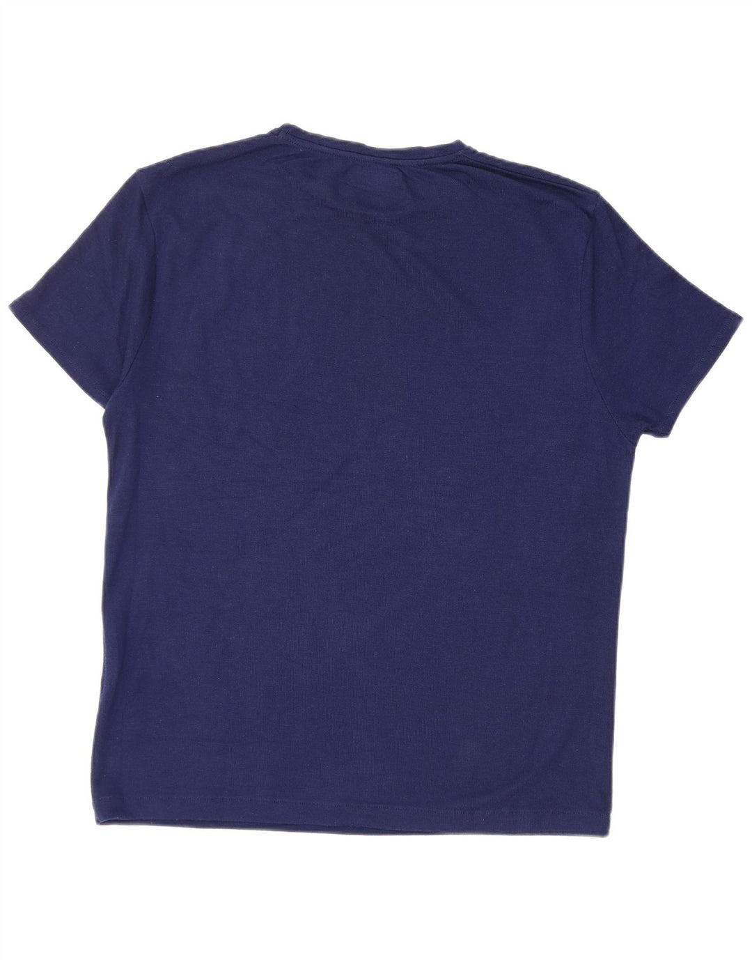 ZARA Hombre Camiseta Top Large Azul Marino Poliéster