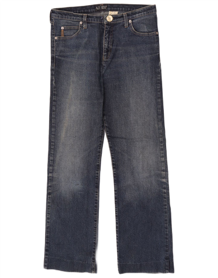 Jeans Armani Mujer Rectos W29 L29 Algodón Azul