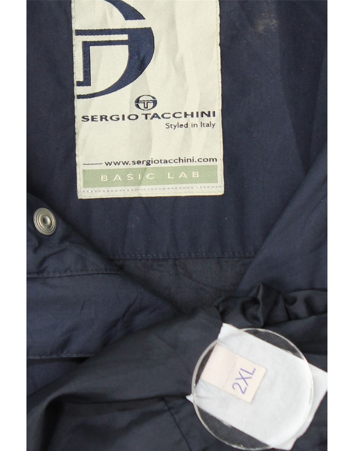Sergio Tacchini Chaqueta utilitaria para hombre UK 44 2XL Azul marino